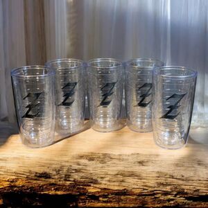 5 Tervis Monogrammed Letter Z 10 oz. Tumbler Double Walled Insulated NEW Black